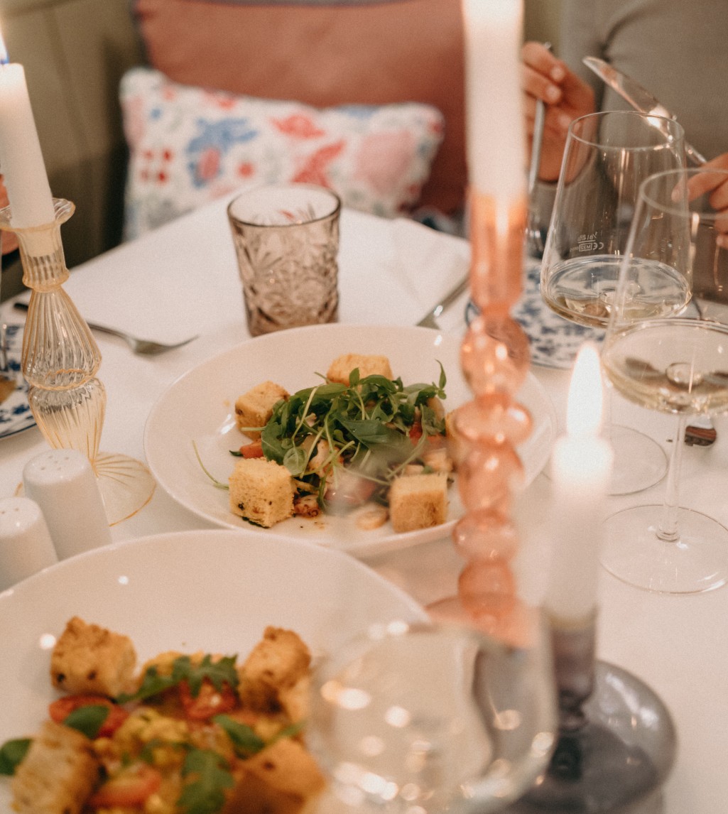 Dinner bei Kerzenschein