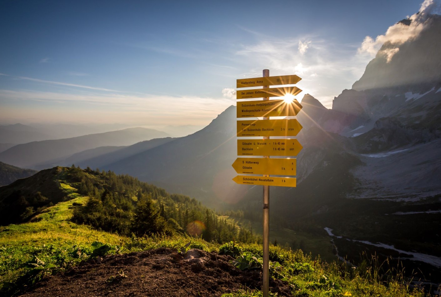 Wegweiser in Filzmoos © CoenWeesjes_www.filzmoos.at