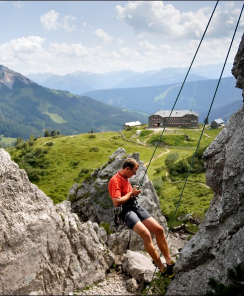 Klettern im Sommerurlaub in Filzmoos © JNottebrock_und_CSattler - TVB Filzmoos