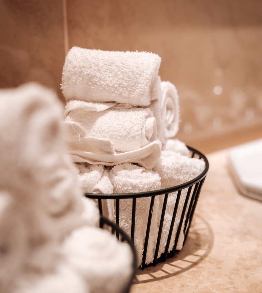 Handtücher im Badezimmer