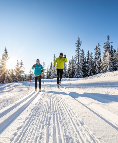 Langlaufen in den Alpen